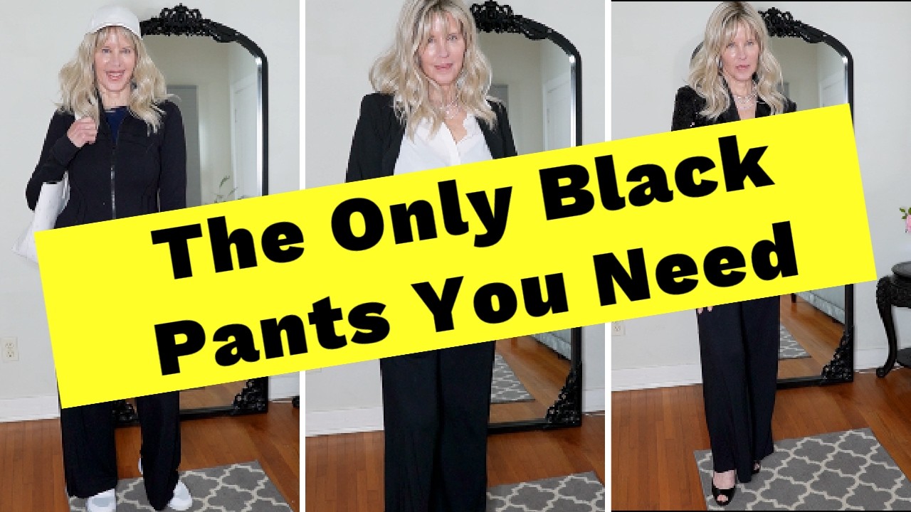 The Only Black Pants You Need! From Casual to Dressy!