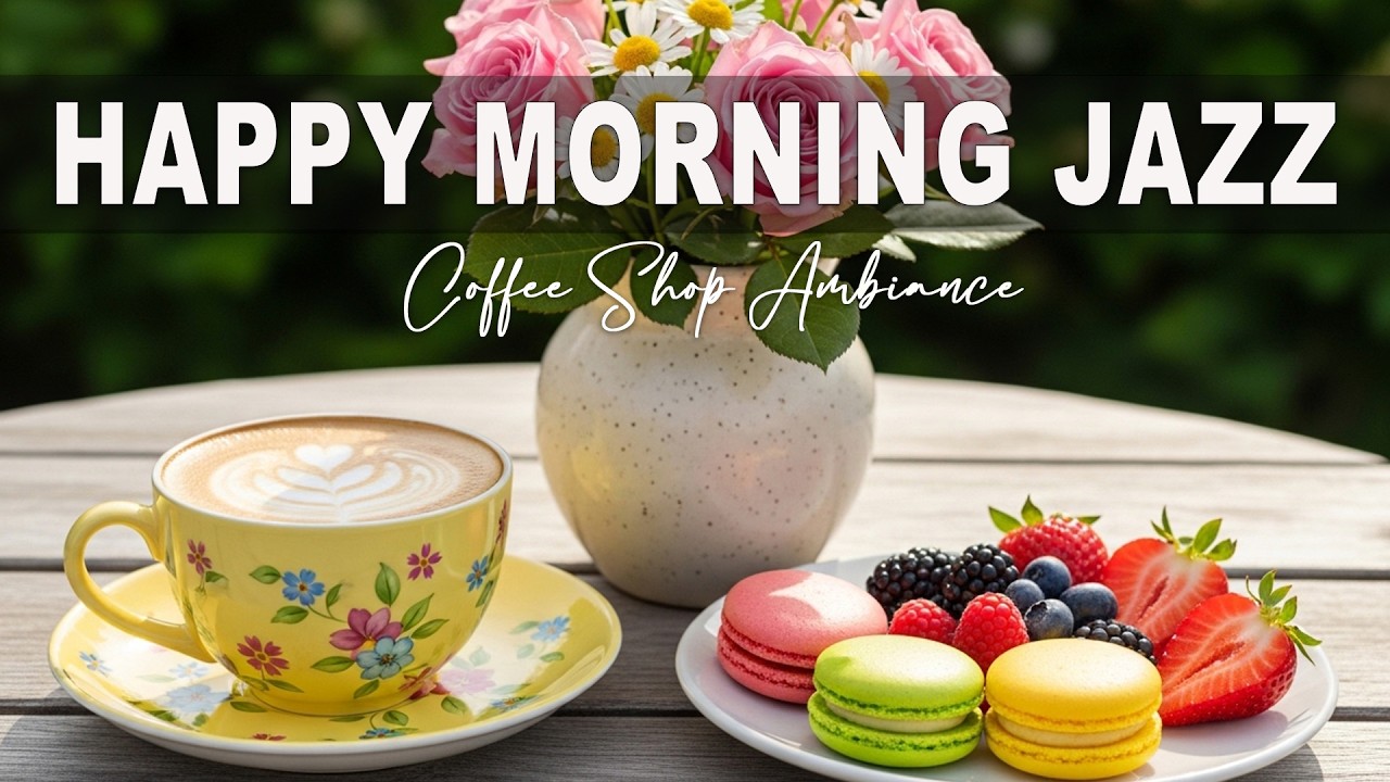 Happy Morning Jazz 🎶 Coffee Shop Ambiance & Positive Bossa Nova instrumental for Holiday
