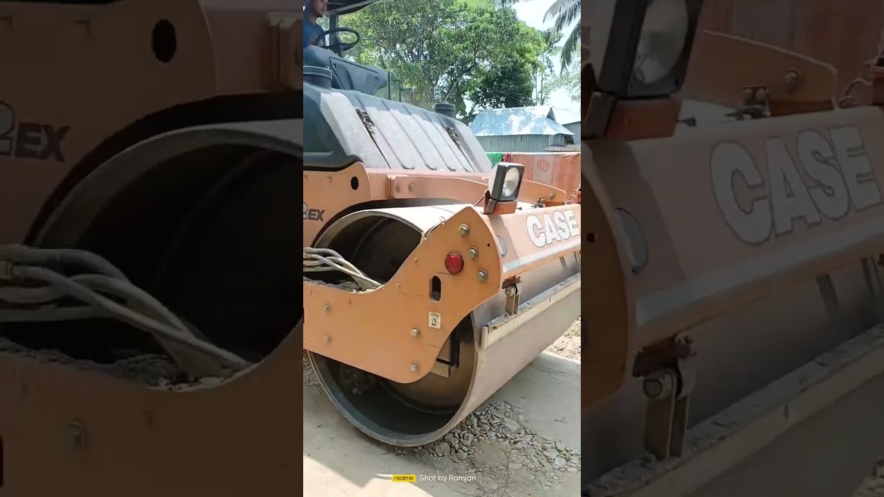 Case 752  Ex Vibrate test Roadside working Road roller West Bengal Dooars