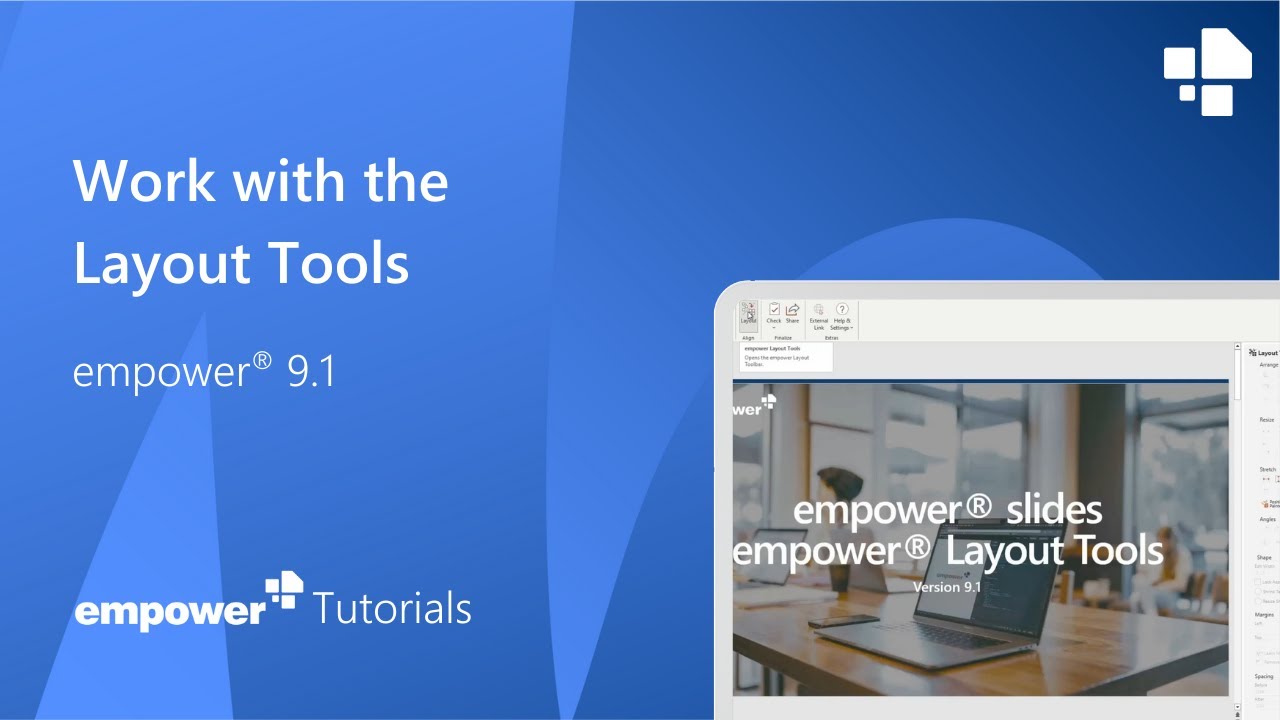 Work with the empower&reg; Layout Tools