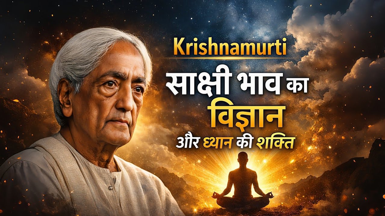 How to Observe Your Mind | Krishnamurti’s Secret of Witness Consciousness & True Meditation