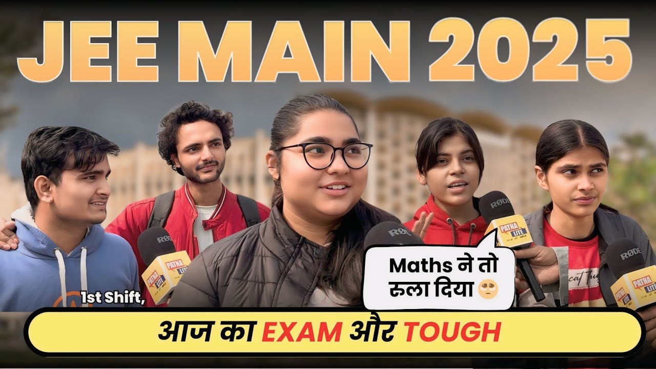 JEE MAIN EXAM REACTION 2025 | 1st Shift, 23 Jan | Today's Exam and Tough | Maths made me cry 🥺