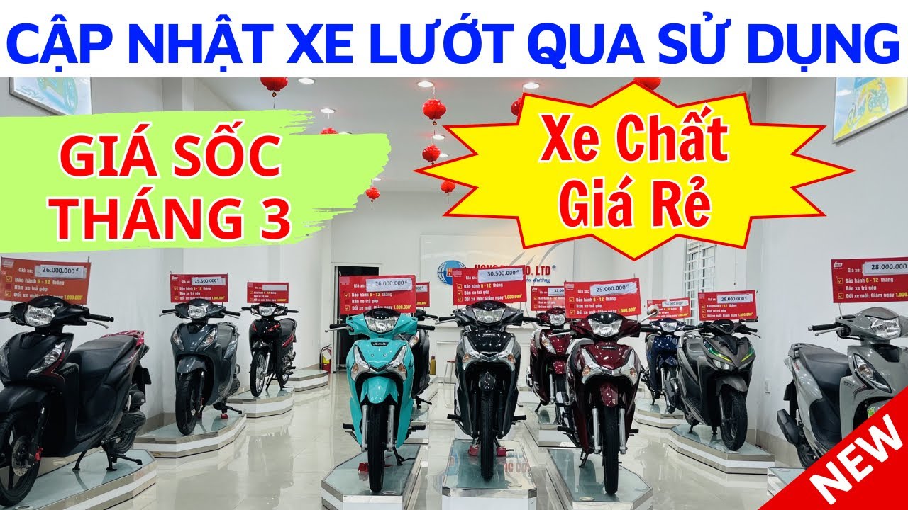 Báo xe xe qua sử dụng mới nhất tháng 3. Giá giảm SỐC tại Hồng Đức 10