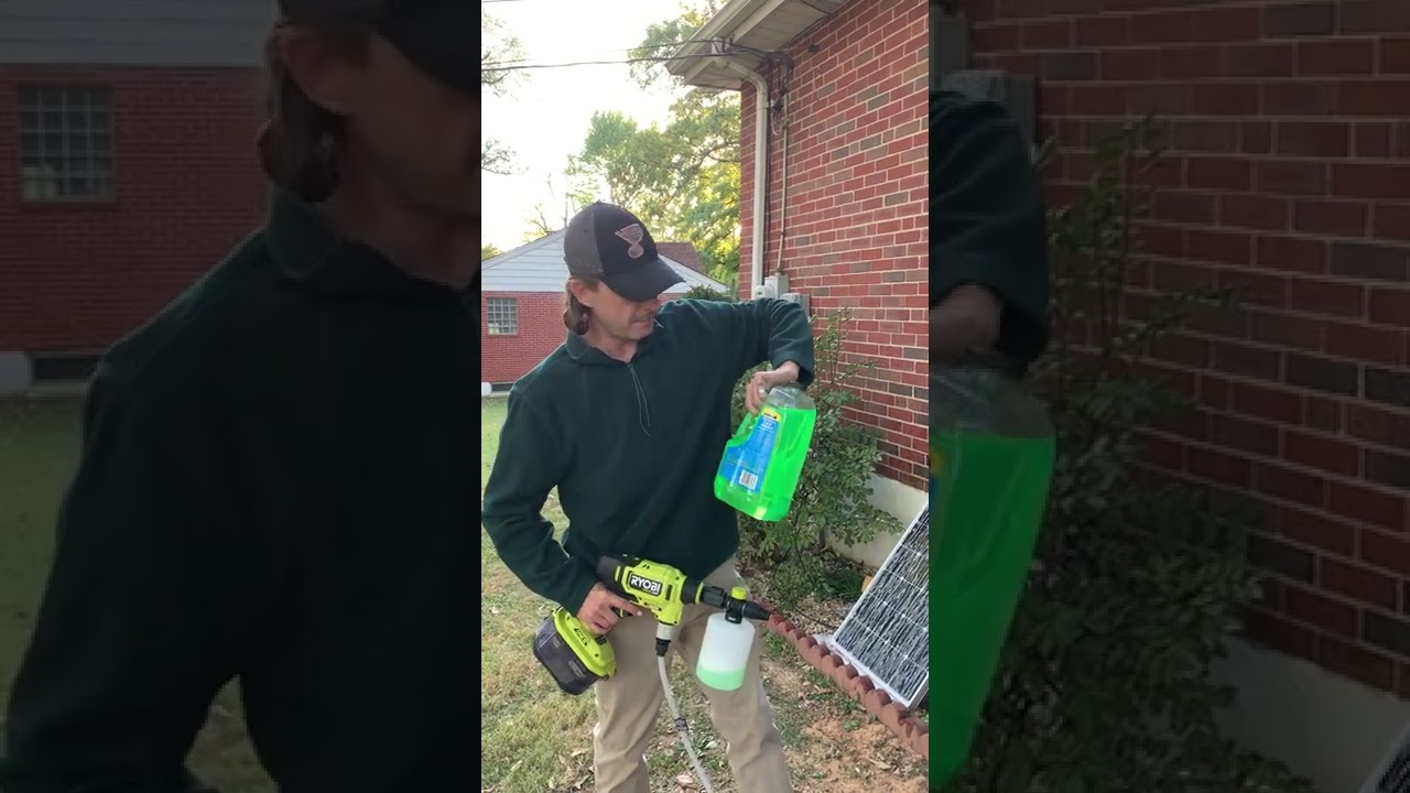 Ryobi Foam Cannon Quick Demo Mini Pressure Washer