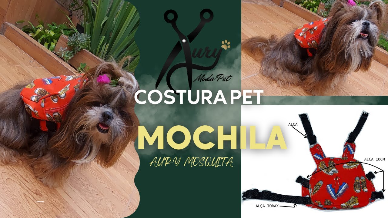 COMO FAZER MOCHILA PARA PET/MOLDE DISPONÍVEL PARA OS MEMBROS DO CANAL