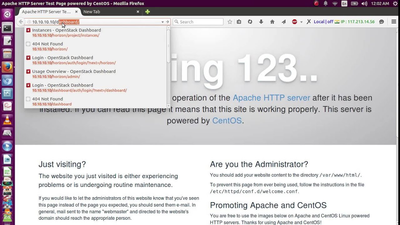 OpenStack Kilo: Installation on Cent OS 7 ( Dashboard - Horizon )
