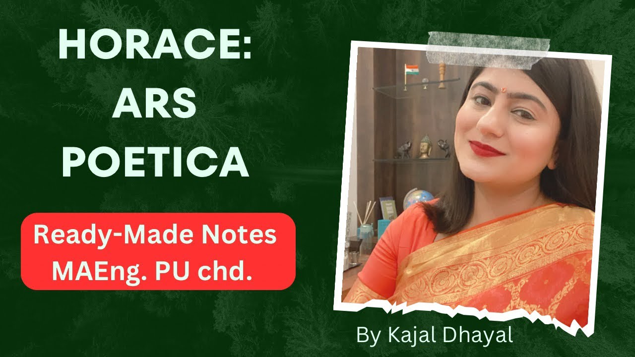 Ars Poetica by Horace (with Ready Made Notes for MA english #panjabuniversity #maenglish