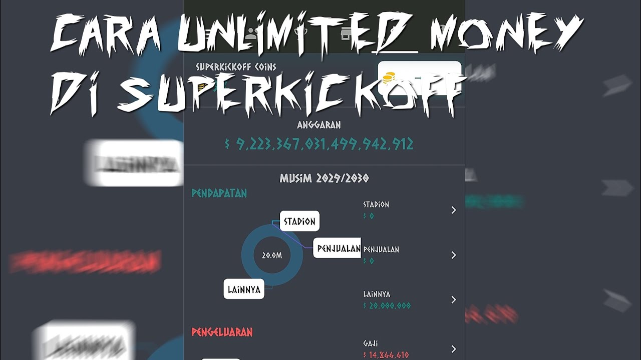 Cara unlimited money di superkickoff versi terbaru