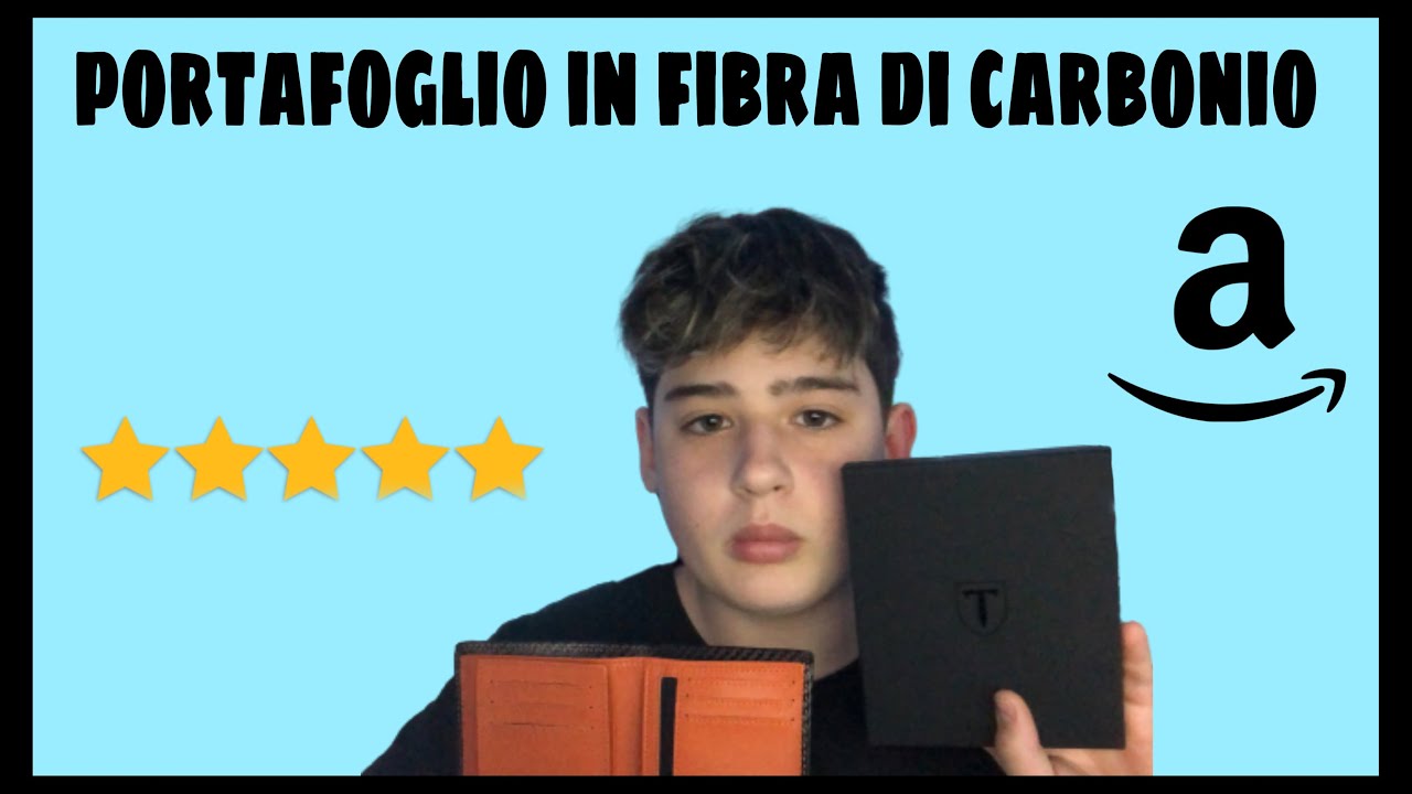 Unboxing portafoglio TEEHON in fibra di carbonio