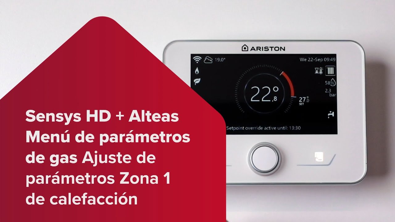 Com ajustar el menú de paràmetres SENSYS HD by Ariston | IGSA