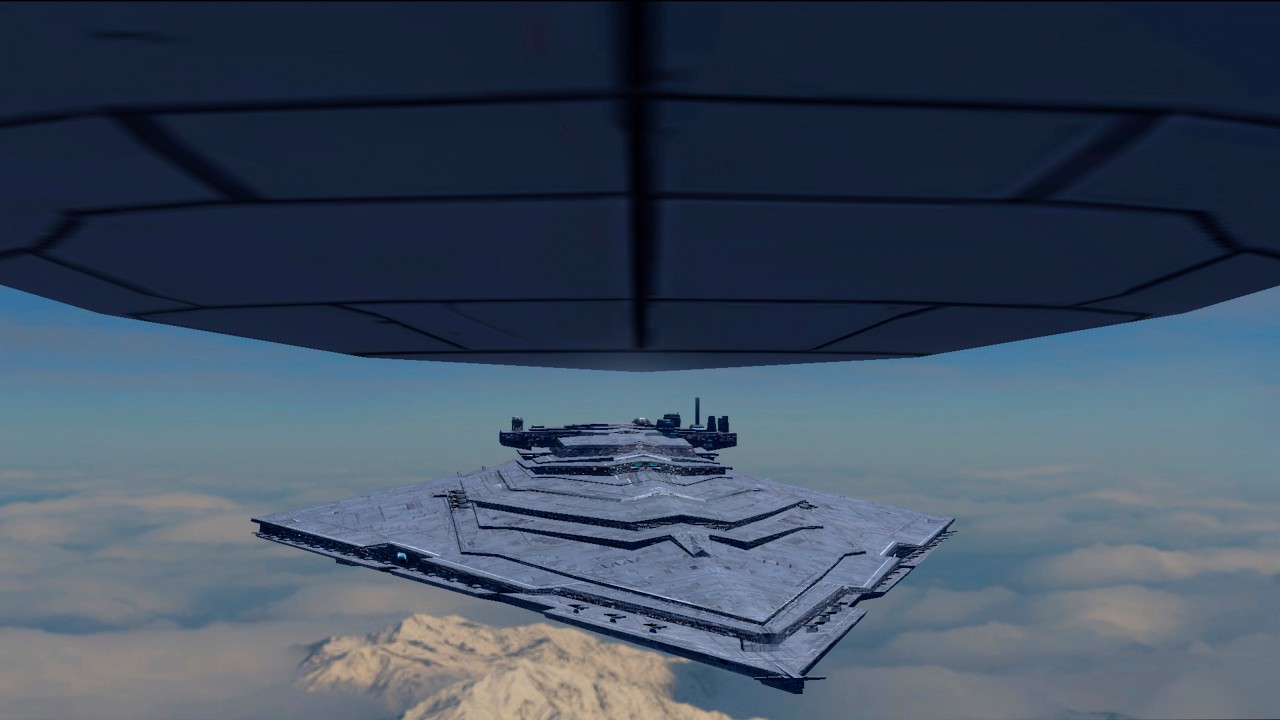 Resurgent Battlecruiser vs 5 Rothana Star Destroyers | Star Wars: Empire at War