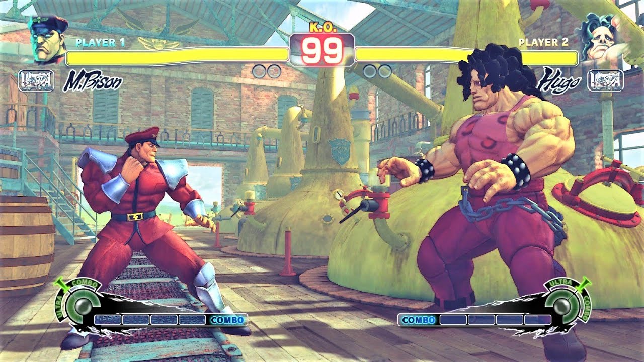M. Bison vs Hugo (Hardest AI) - Ultra Street Fighter IV
