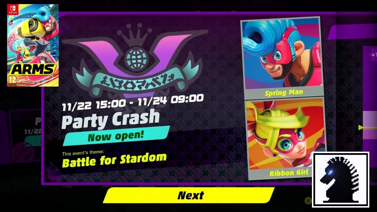 NS ARMS - The 1st Party Crash -  Battle for Stardom: Spring Man vs Ribbon Girl!