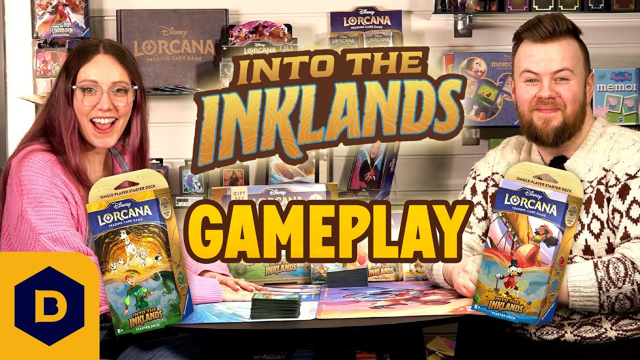 Disney Lorcana set 3 full gameplay! - Into the Inklands
