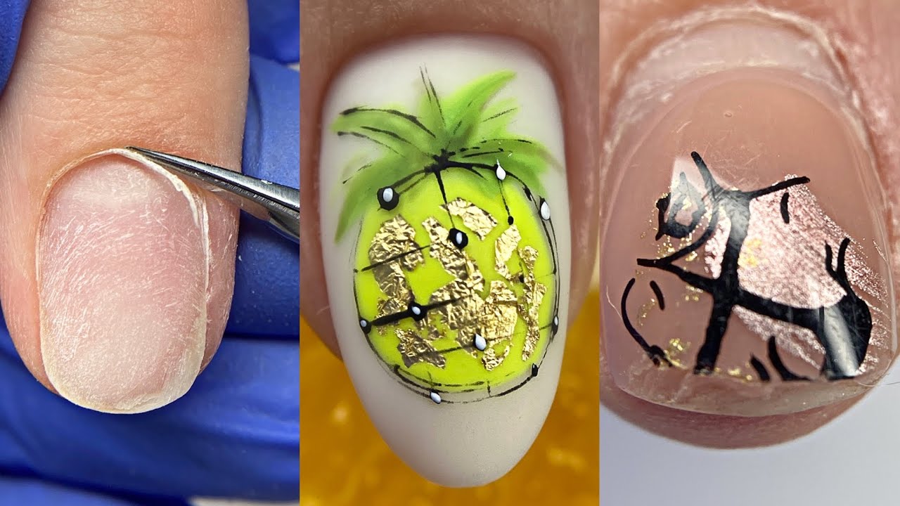 Моя ошибка😱Лайфхак с неоновыми гель лаками🥰Маникюр ремонт ногтя и наращивание на клиенте