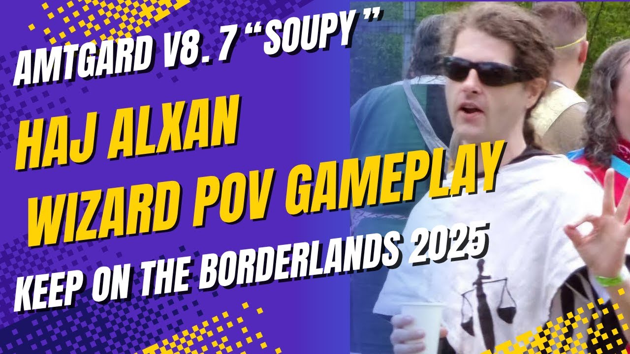 Amtgard - Battlemage Wizard Gameplay by Haj Alxan - Keep on The Borderlands 2025 - Keep Defend Round