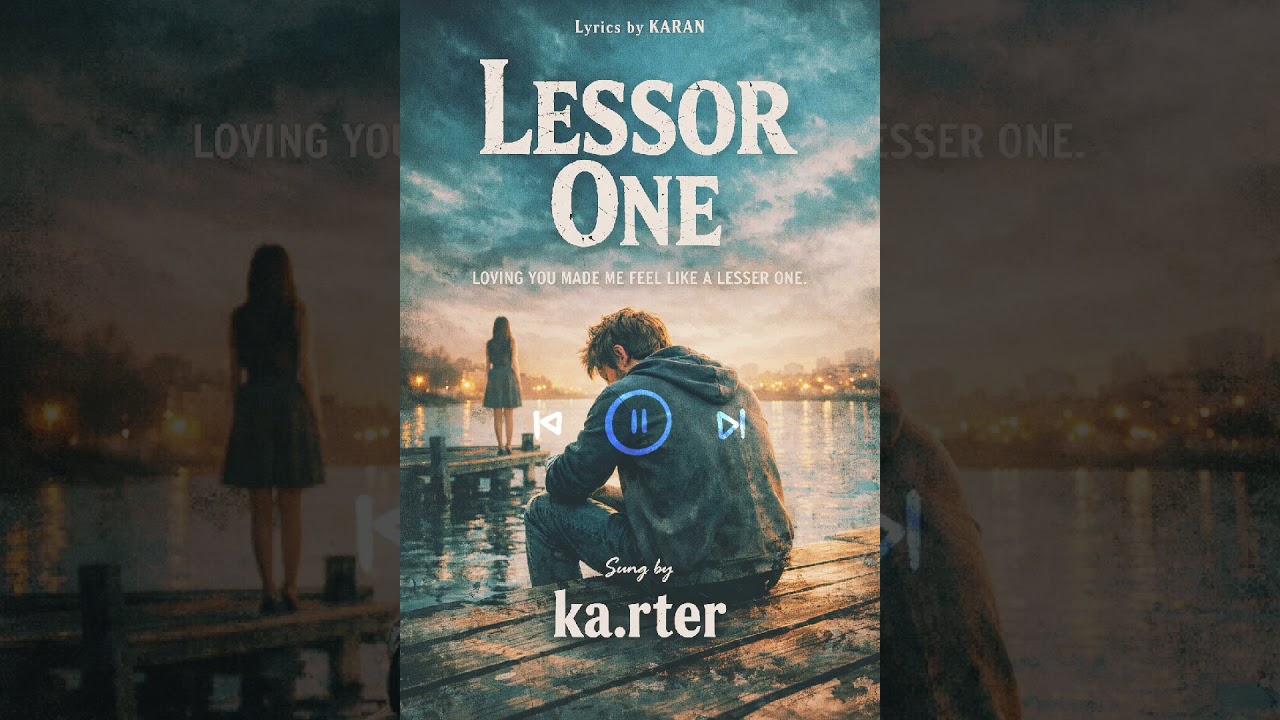 Lessor One | Kar.ter | Lyrics by Karan | Official Audio #emotionalsong #music #indiemusic #newsong