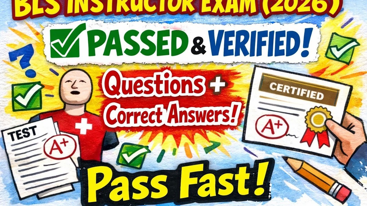 BLS INSTRUCTOR QUESTIONS WITH CORRECT ANSWERS ALREADY PASSED AND VERIFIED