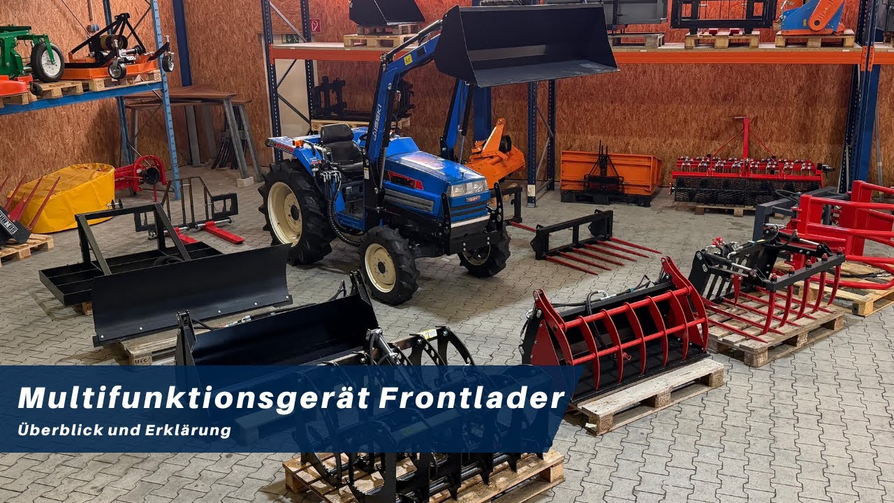 Der Frontlader eines Kleintraktors – ein echtes Multifunktionsgerät
