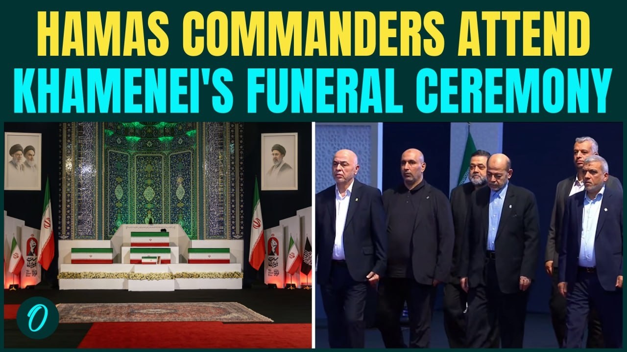 Senior Hamas Commanders, Leaders Pay Respects To Ayatollah Ali Khamenei At Funeral Ceremony