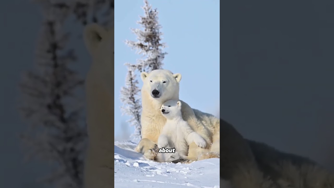 Милые белые медведи 🐻&zwj;❄️❄️#животные #жизньживотных #медведь #милый #смешной