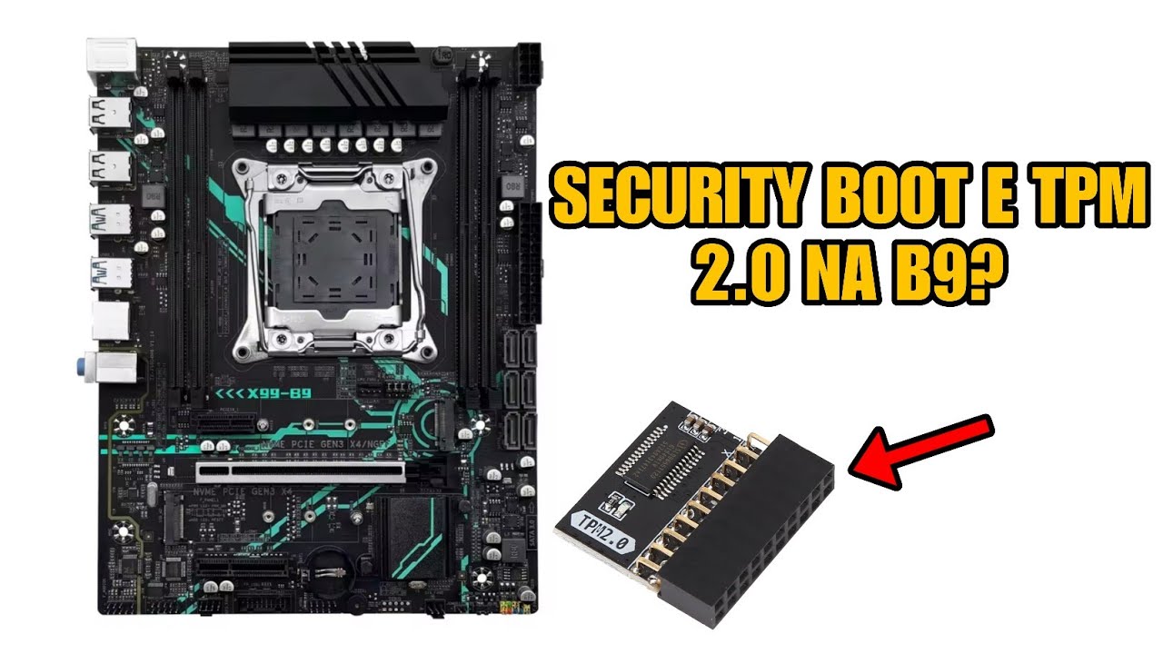 É Possível Colocar TPM 2.0 e Security Boot Na Machinist B9!?