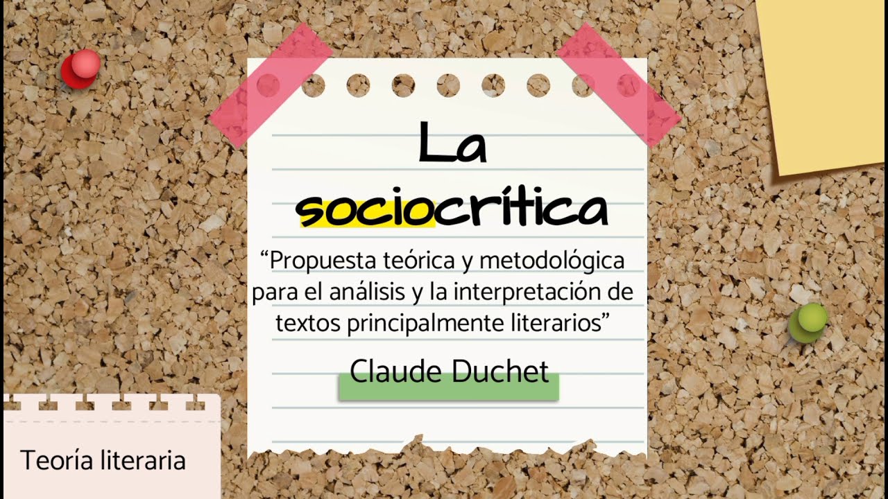 Sociocrítica - Claude Duchet