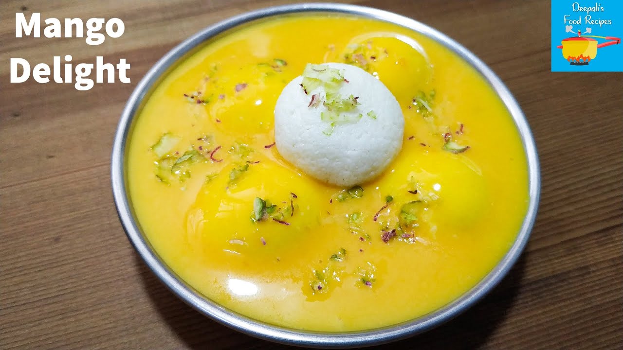 Mango Delight | Mango Angoori Rasmalai | Rasgulla Recipe | Mango Recipes | Sweet Dish Recipe
