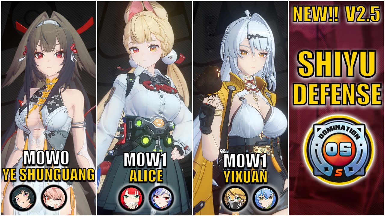 New Shiyu Defense | M0W0 Ye Shunguang & M0W1 Alice & M0W1 Yixuan | Zenless Zone Zero 2.5