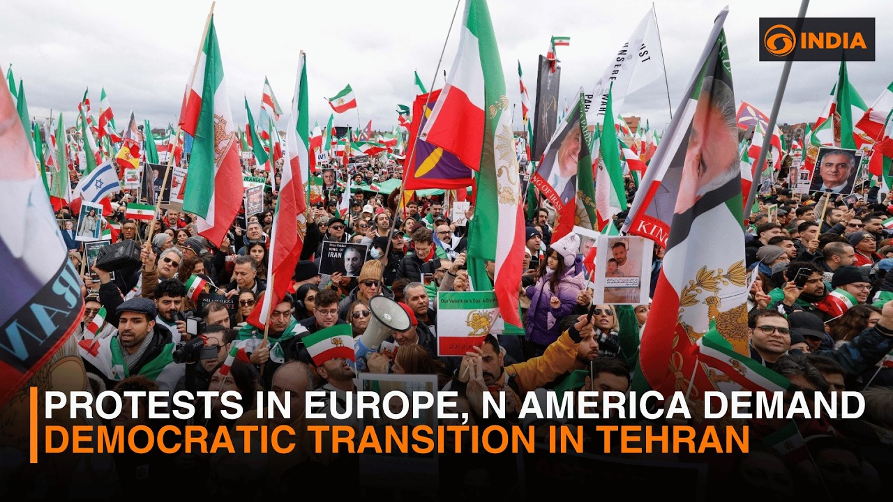 Demonstrations across Europe and North America call for a democratic transition in Tehran