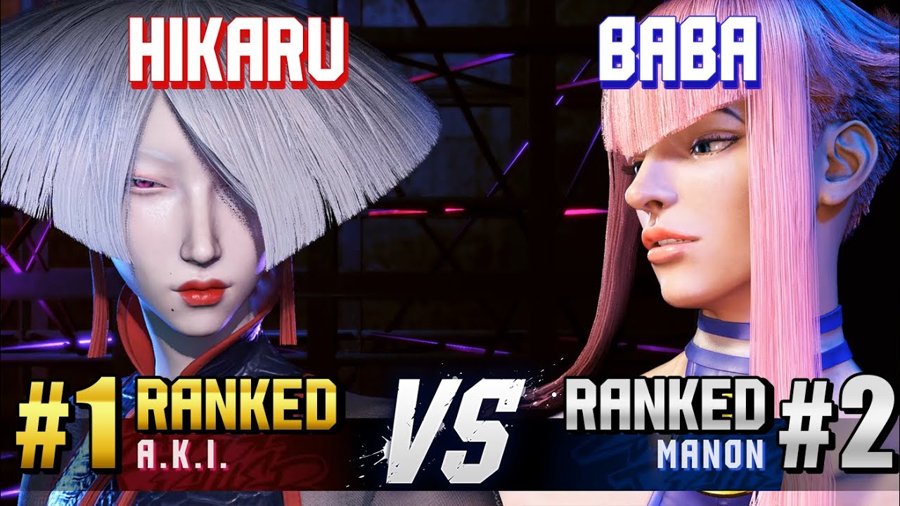 SF6 ▰ HIKARU (#1 Ranked A.K.I.) vs BABAAAA (#2 Ranked Manon) ▰ Ranked Matches