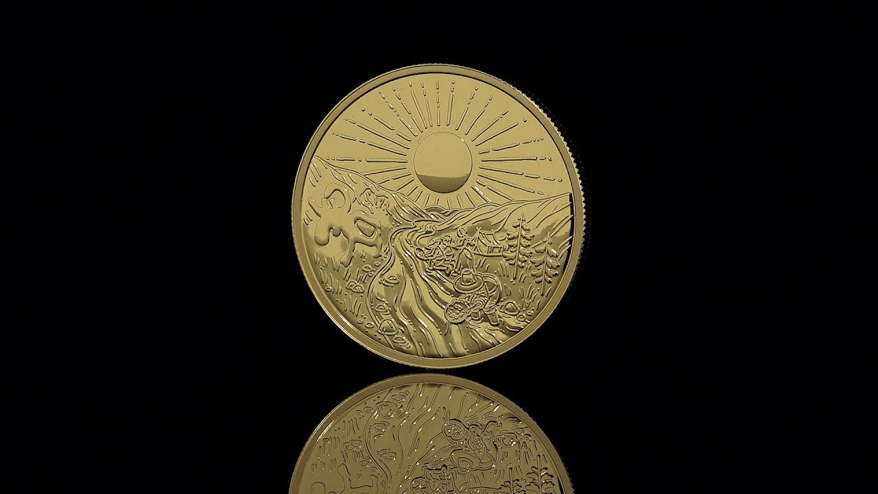 A pure gold companion piece to the Klondike commemorative dollar.