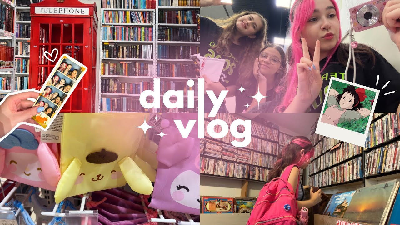 🌸 VLOG de QUARTA | escola, daiso, sebo, cinema!