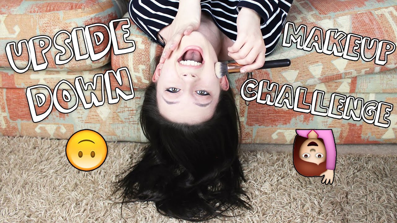 UPSIDE DOWN Makeup Challenge! | ohemgeeitsmaya