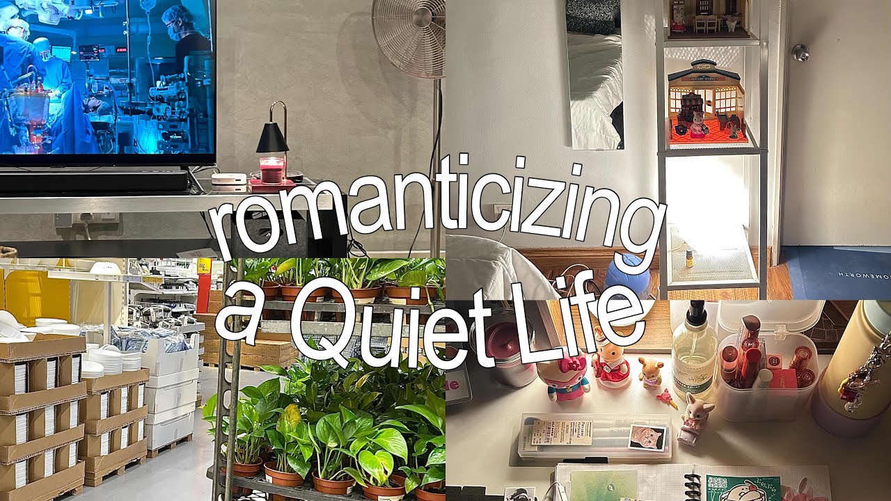 [vlog]☁️romanticizing a quiet life; going to ikea, days at home, bookstore, driving alone
