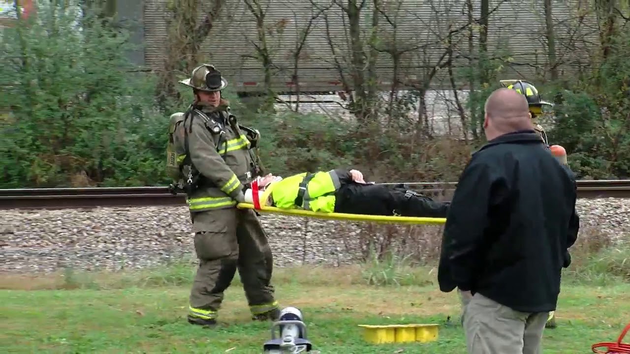 Murray County emergency crews respond to mock train derailment