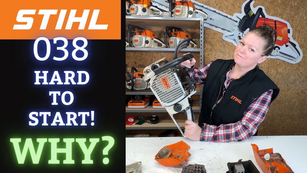 Винтажная бензопила Stihl 038 Magnum! ОЧЕНЬ СЛОЖНО ЗАВЕСТИ!
