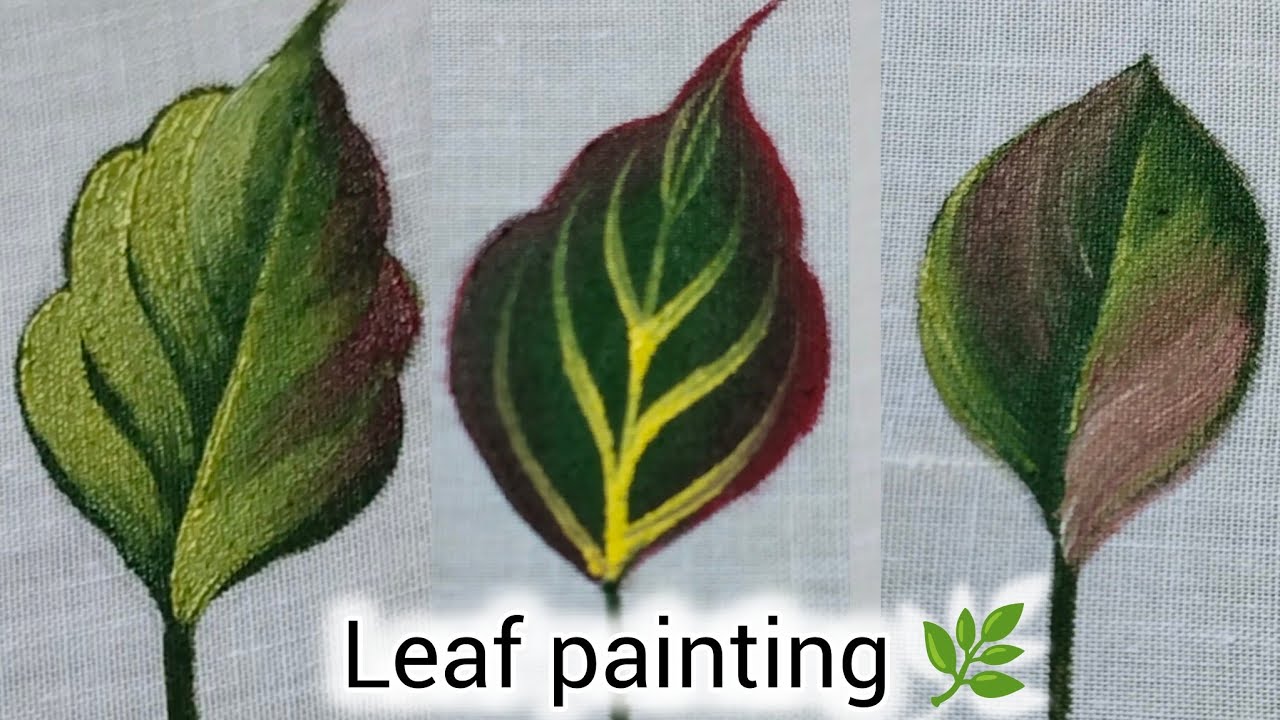 Leaf painting and drawing..easy method 