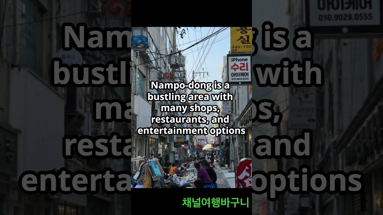 Tourist attractions in Korea: Nampo-dong, Busan #busan #nampodong #shorts