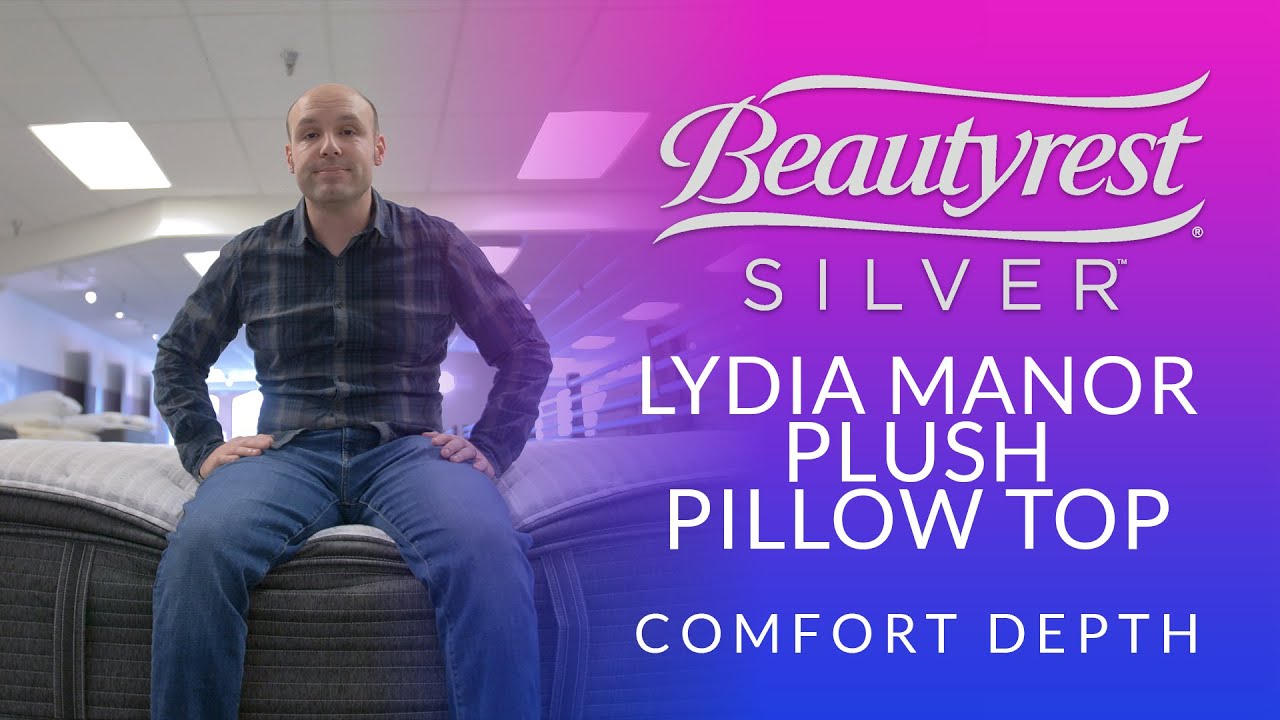 Beautyrest Silver Lydia Manor Plush Pillow Top Mattress Comfort Depth 2