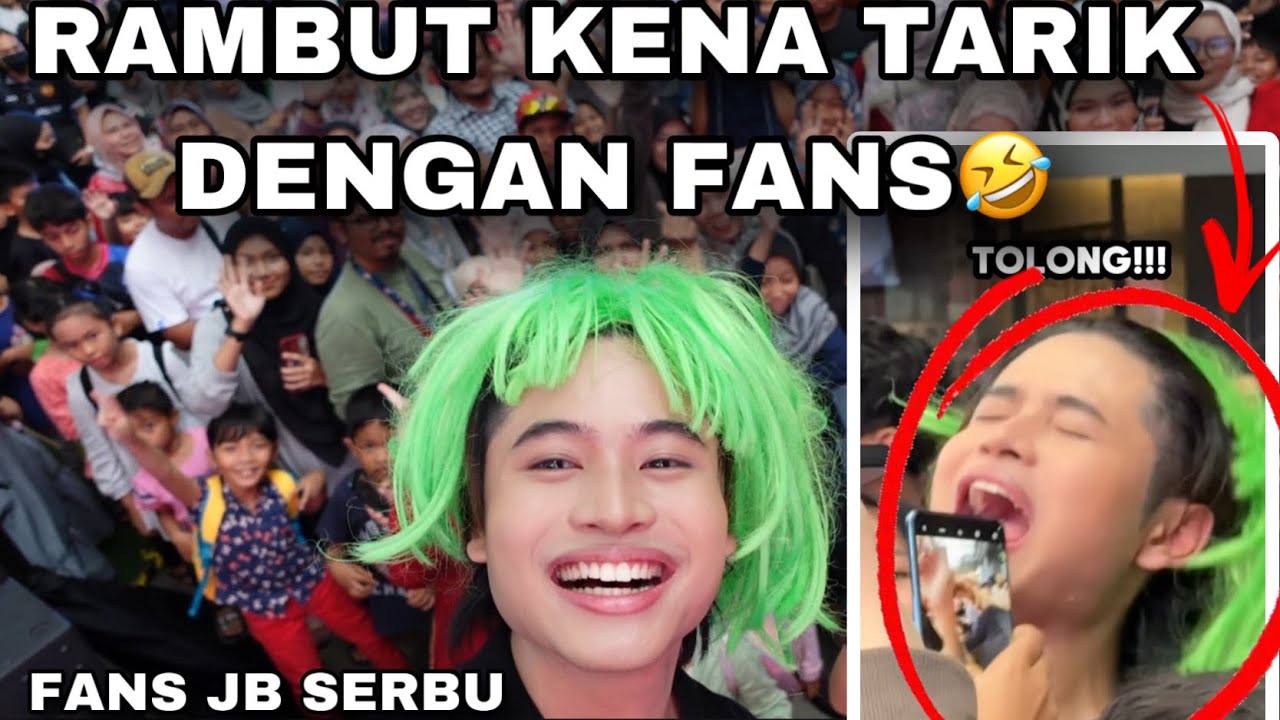 RAMBUT AKU KENA TARIK DENGAN FANS🤣| FANS JOHORBAHRU SERBU😳‼️