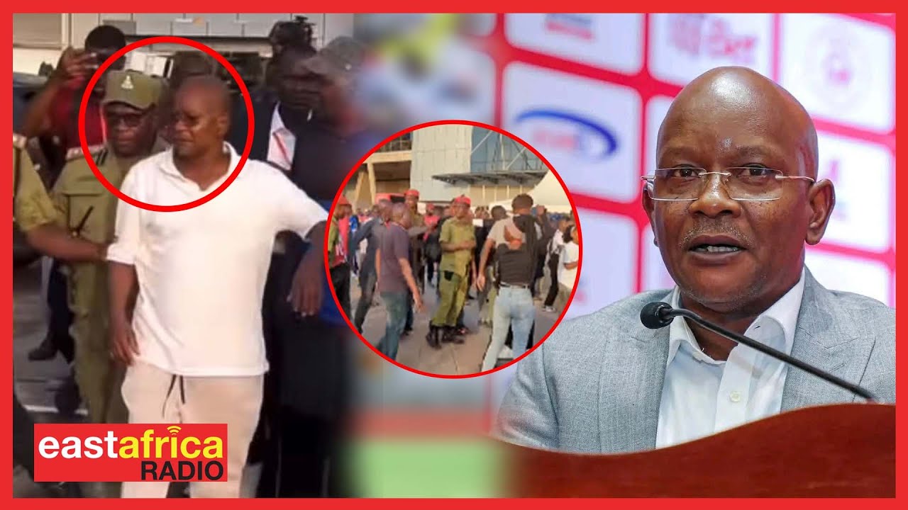 MASHABIKI SIMBA WATAKA KUMPIGA MANGUNGU | POLISI WAINGILIA KATI NA KUMTOA CHINI YA ULINZI MKALI