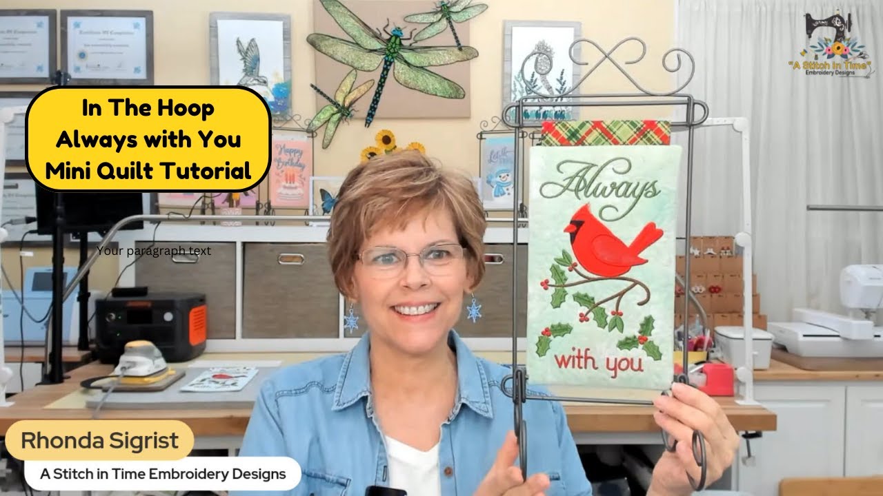 ITH Always with you Mini Quilt Tutorial
