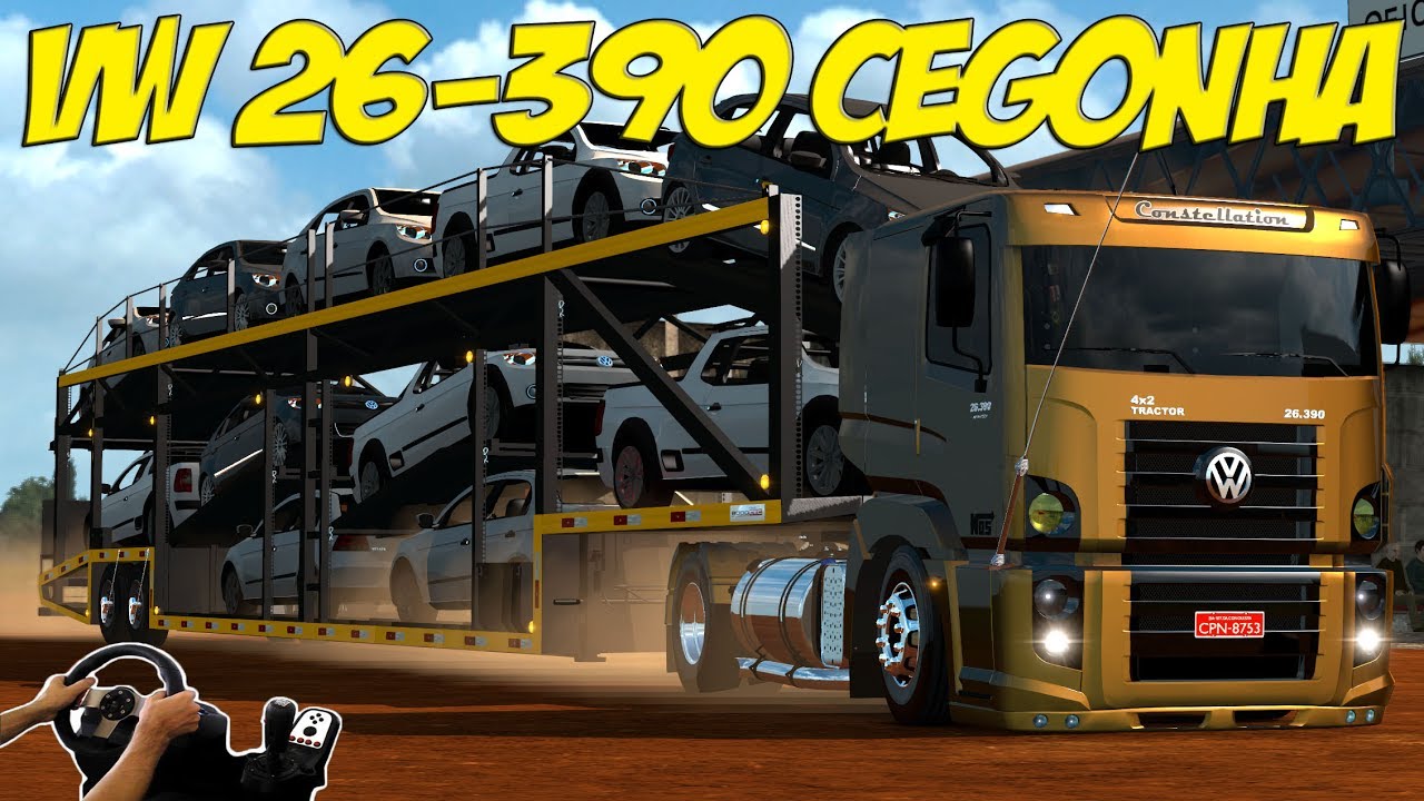 CE TA DOIDOO - EQUIPANDO O BOB - CEGONHA COM CARROS VW - ETS 2 MOD PX