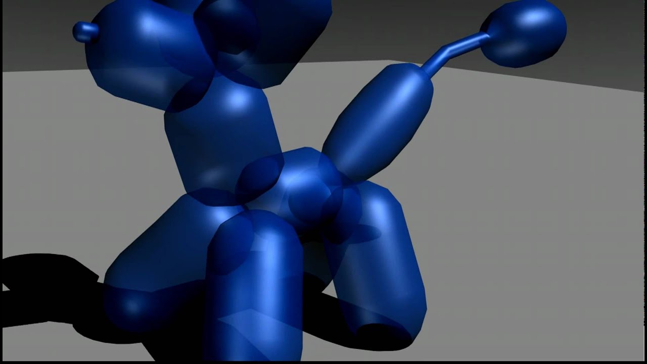 Balloon animal Blender animation