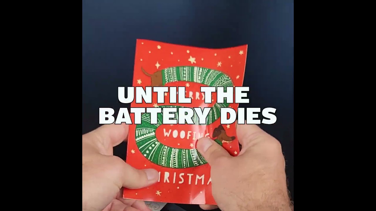 Woofing Christmas 🐶🎄🔊 - Joker Greeting Prank Card (Glitter + Sound)