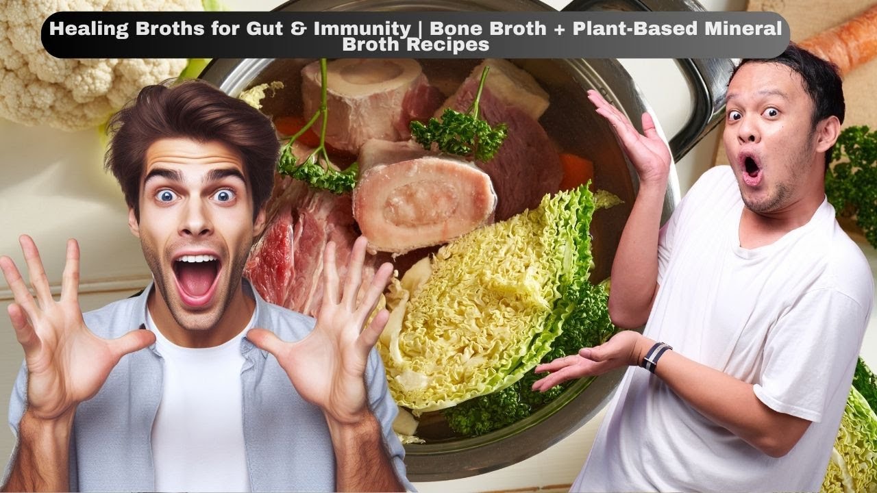 Healing Broths for Gut & Immunity  Bone Broth + Plant Based Mineral Broth Recipes