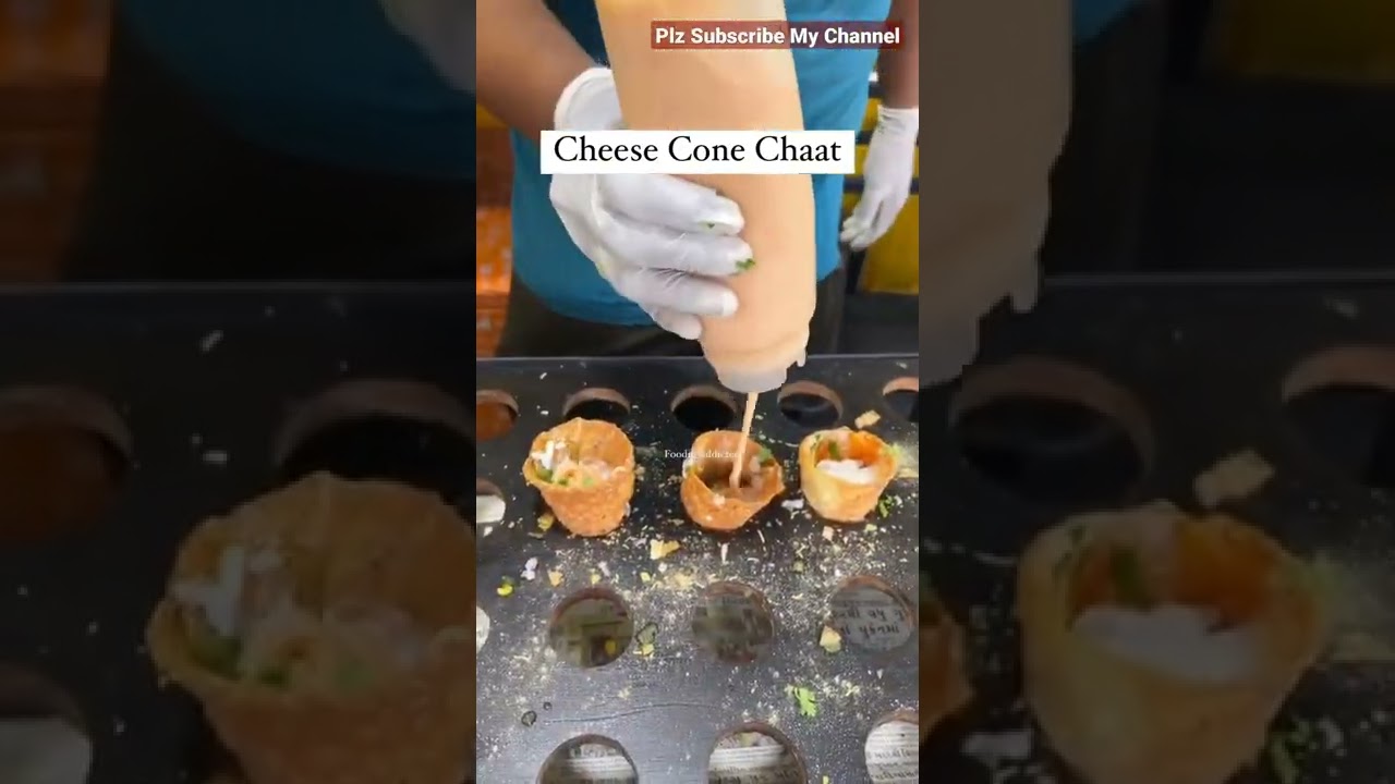 Cheese Cone Chaat #berhampurstreetfood #subscribe #shortvideo #like