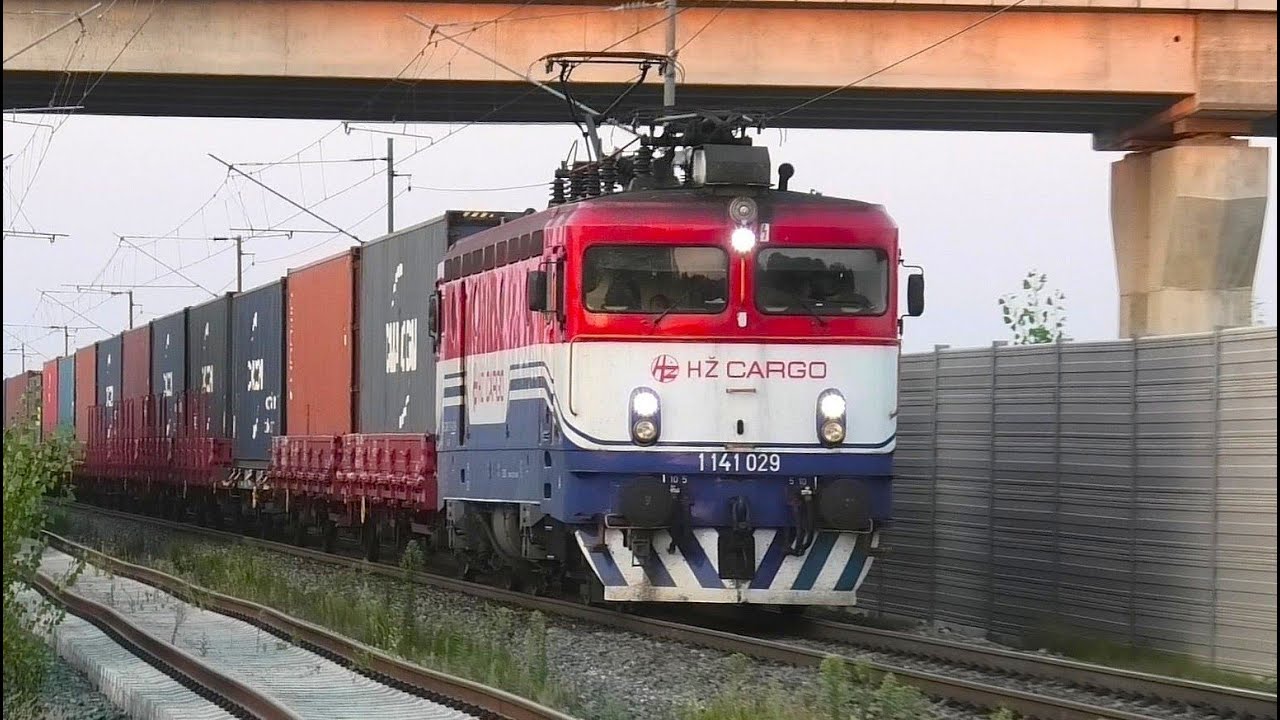 Teretni vlakovi u Dugom Selu, Kolovoz 2025. Freight trains in Croatia, August 2025.