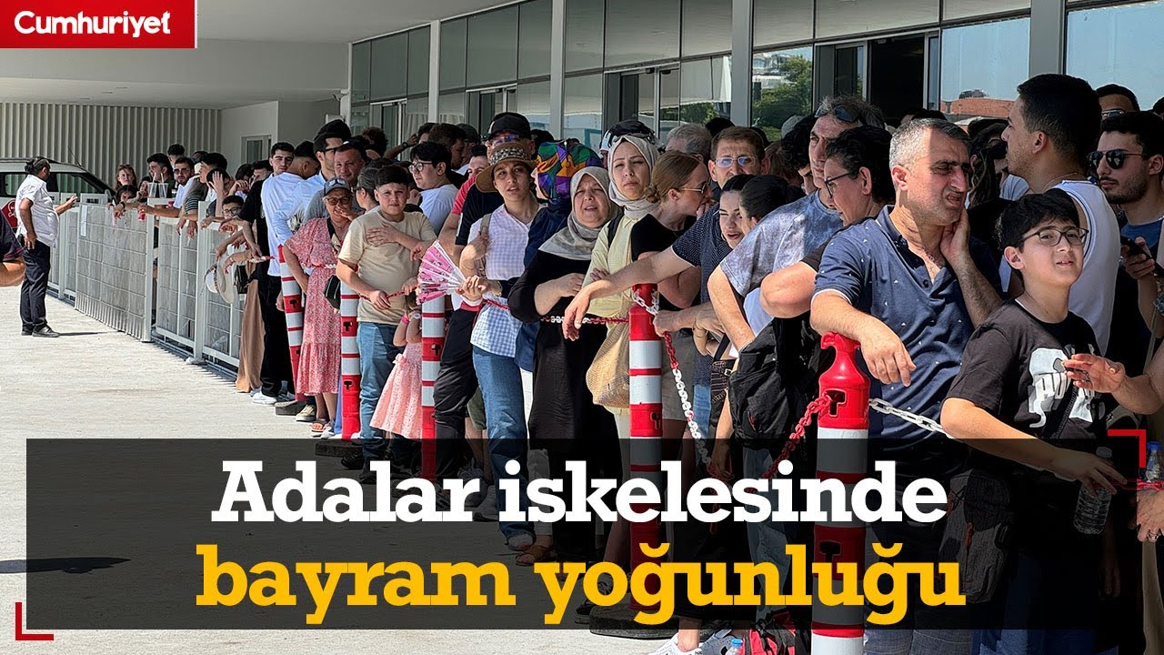 Adalar iskelesinde bayram yoğunluğu
